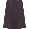 A-Line Leather Skirt