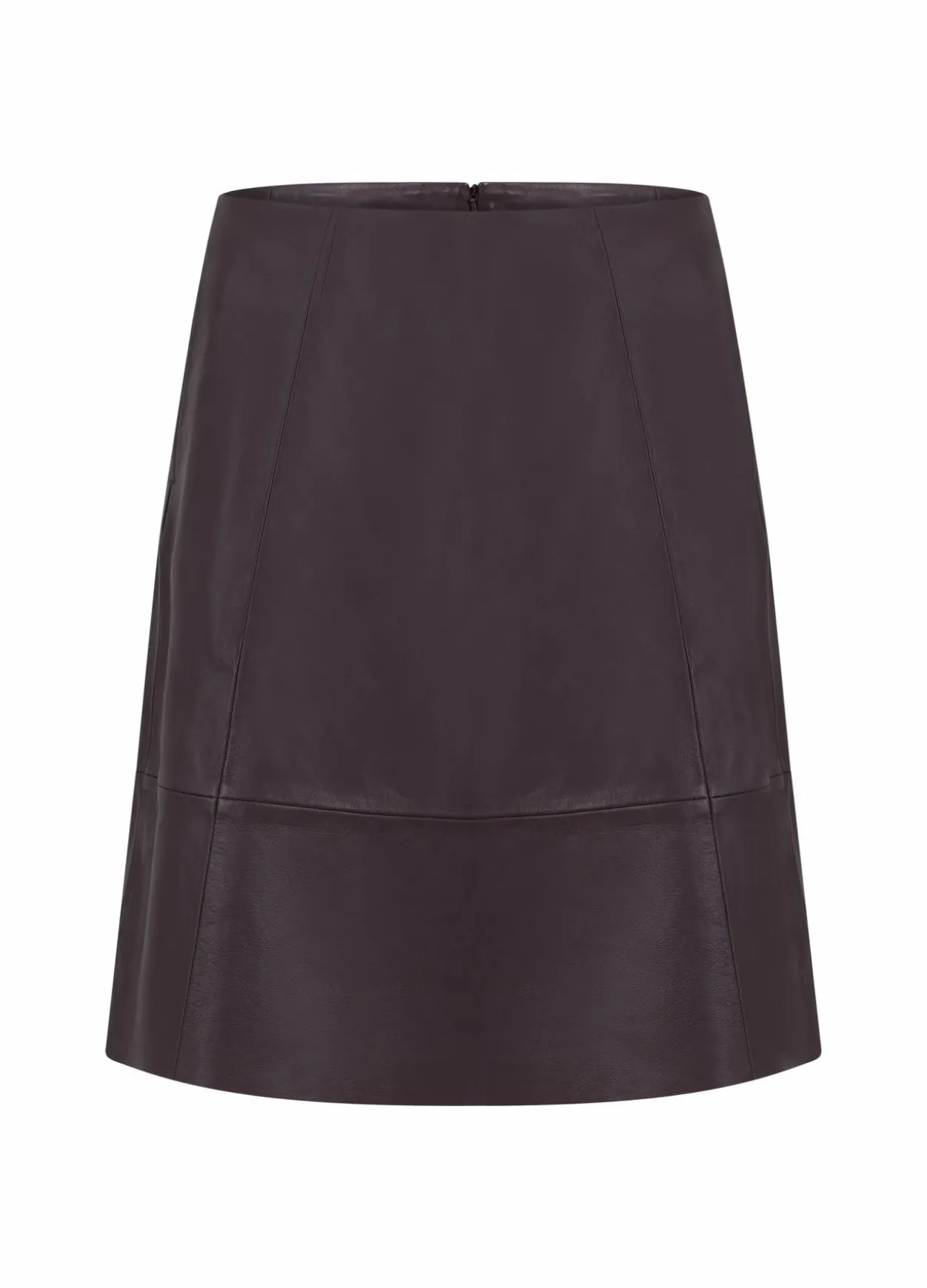 A-Line Leather Skirt