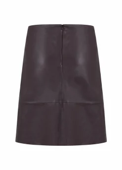 A-Line Leather Skirt