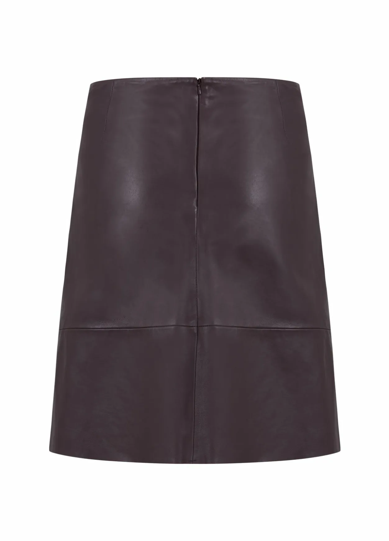 A-Line Leather Skirt