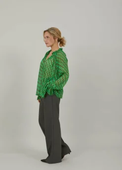 Blouse In Zig Zag Print