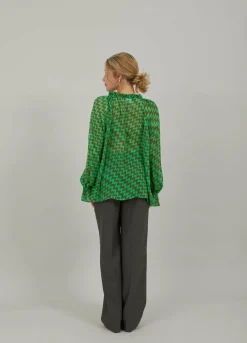 Blouse In Zig Zag Print