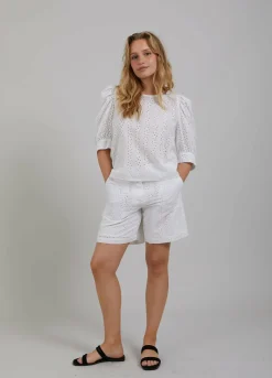 Cc Heart Amy Top W. Broderie Anglaise
