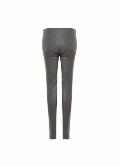 Cc Heart Cropped Leather Leggings