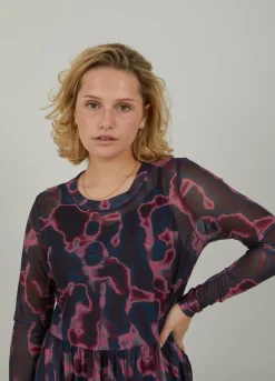 Cc Heart Eve Mesh Dress Print