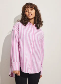 Cc Heart Harper Oversized Shirt W. Stripes