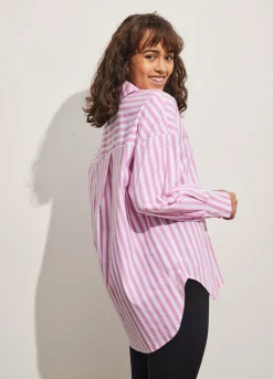 Cc Heart Harper Oversized Shirt W. Stripes