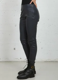 Cc Heart Leather Leggings