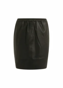 Cc Heart Leather Skirt