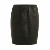 Cc Heart Leather Skirt