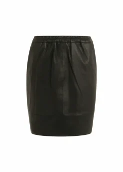 Cc Heart Leather Skirt