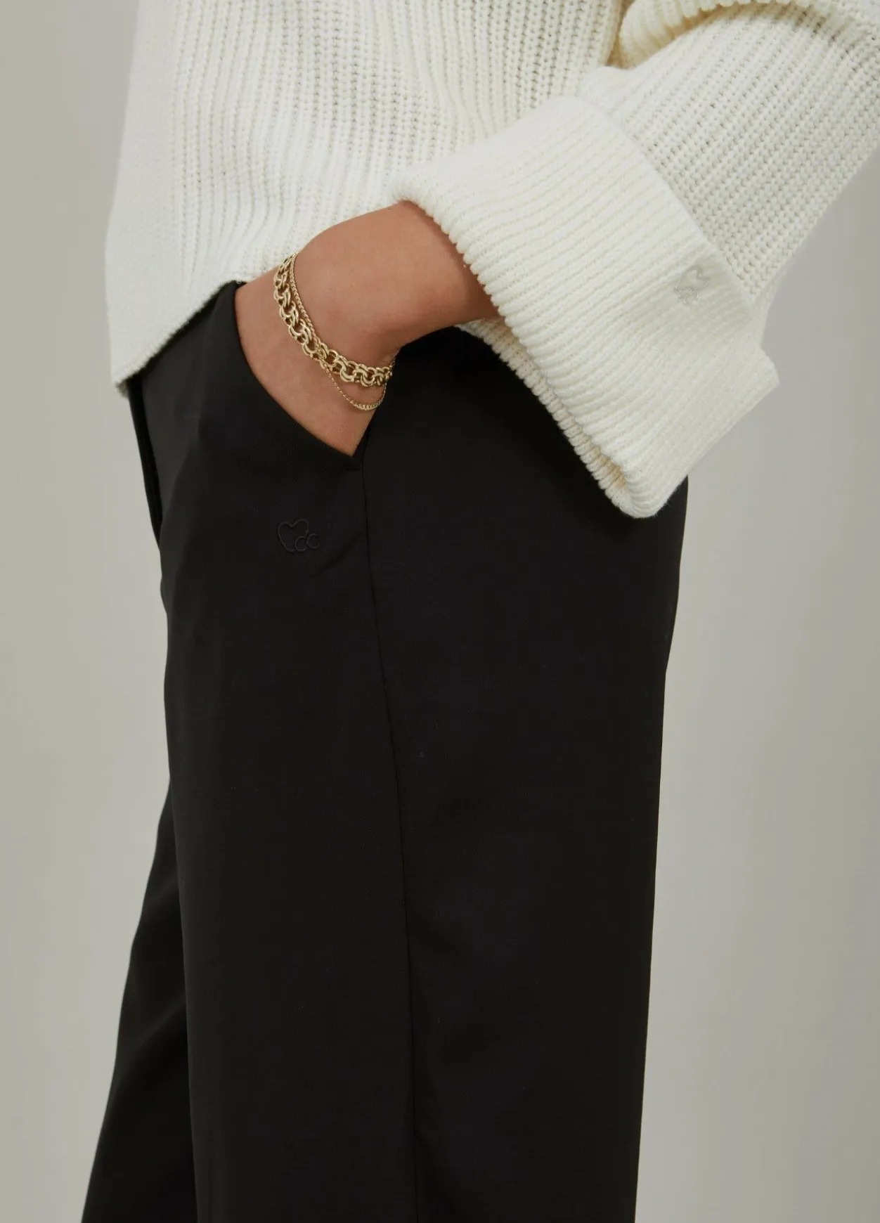 Cc Heart Long Loose Trousers
