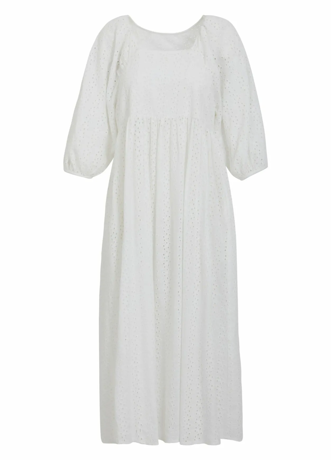 Cc Heart Nora Dress W. Broderie Anglaise