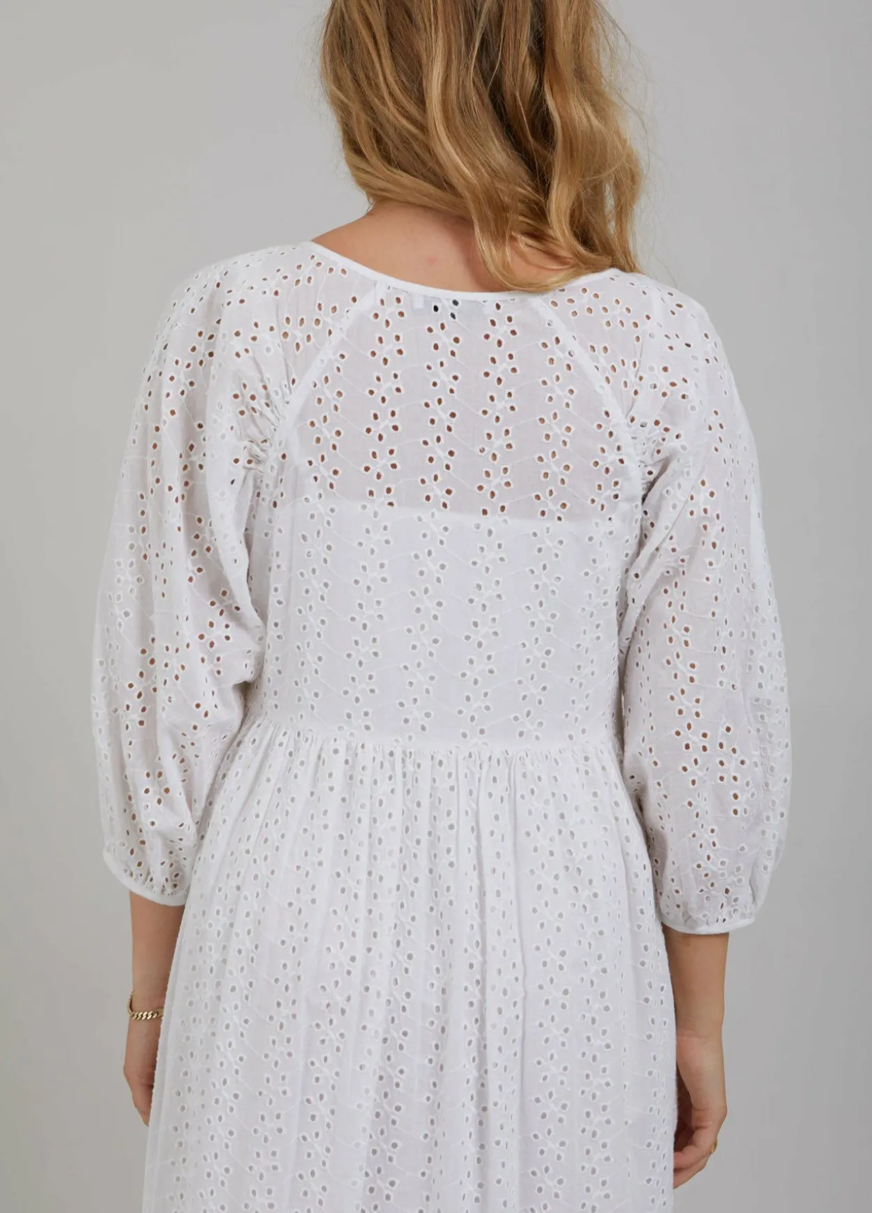 Cc Heart Nora Dress W. Broderie Anglaise