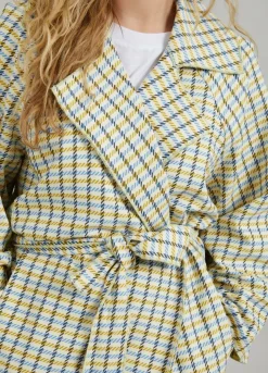 Coat W. Checkered Pattern
