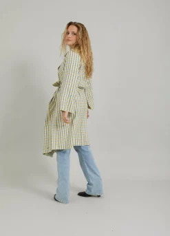 Coat W. Checkered Pattern