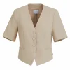 Cropped Blazer W. Short Sleeves