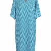 Dress In Heringbone Print