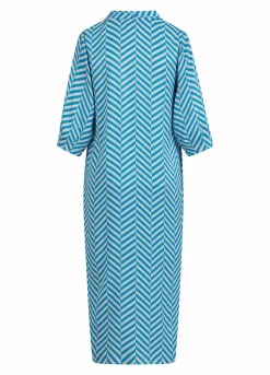 Dress In Heringbone Print