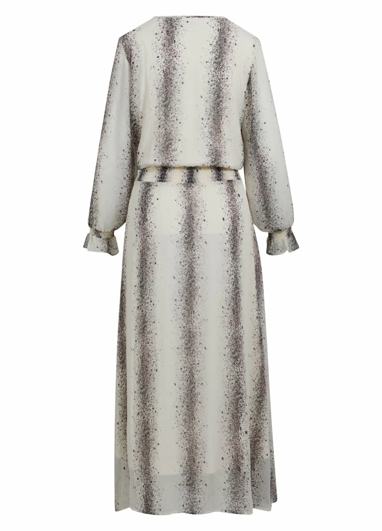 Dress W. Stripe Splash Print
