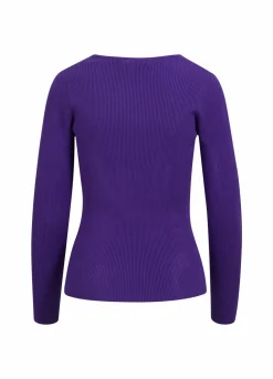 Knit W. Long Sleeves And Squared Neck