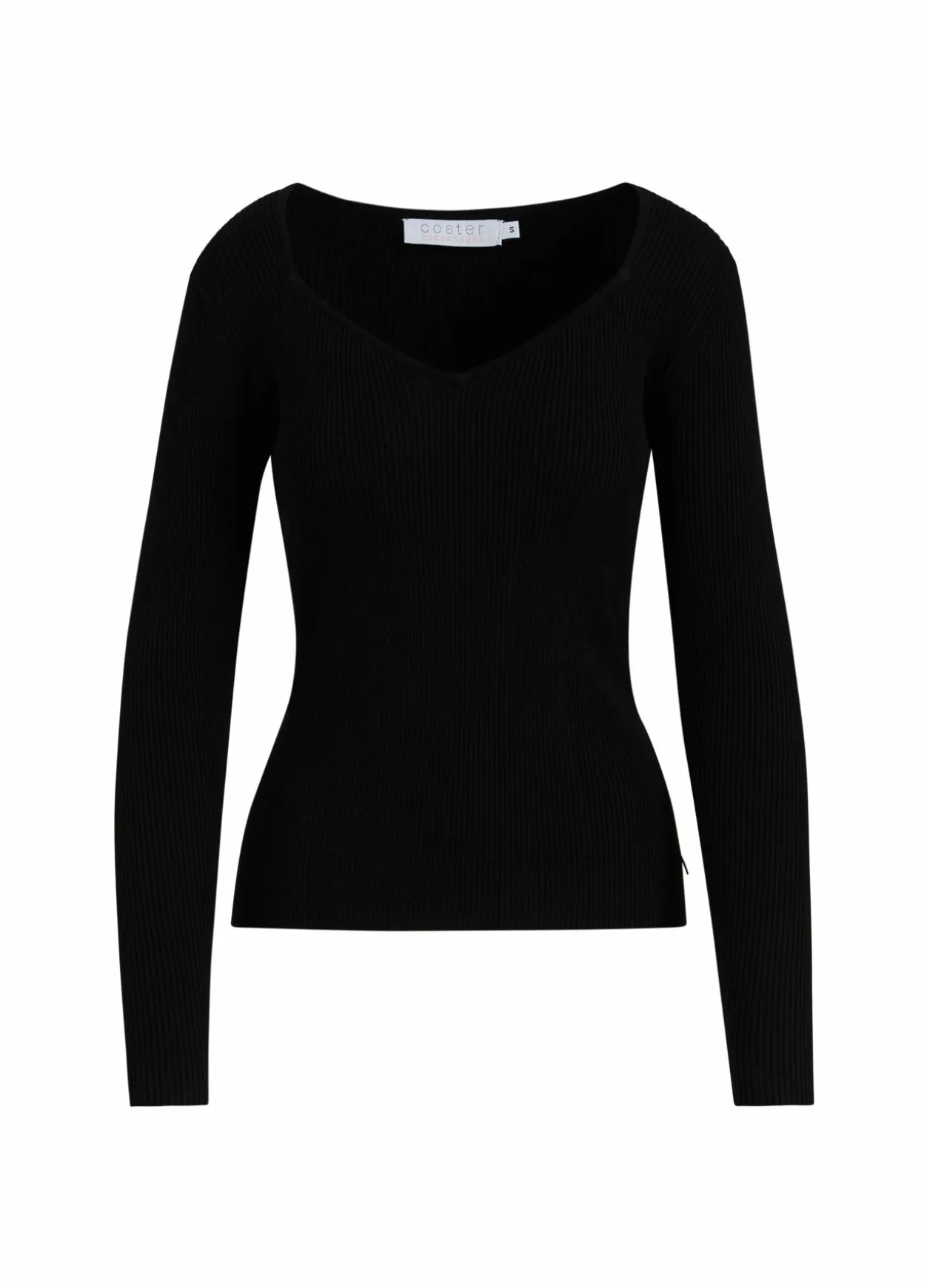 Knit With Heart Shape Neck