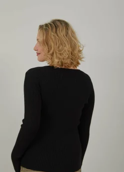Knit With Heart Shape Neck