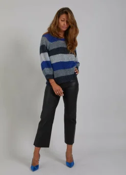 Leather Leggings W. Flared Legs