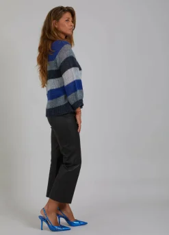 Leather Leggings W. Flared Legs