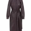 Leather Shirt Dress