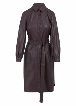 Leather Shirt Dress