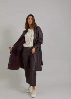 Leather Shirt Dress