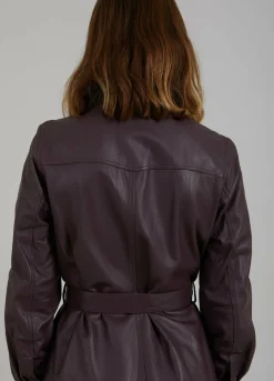 Leather Shirt Dress