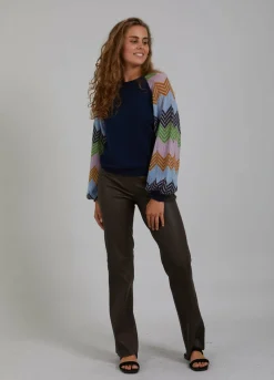 Long Leather Leggings W. Flared Legs