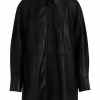 Long Leather Shirt