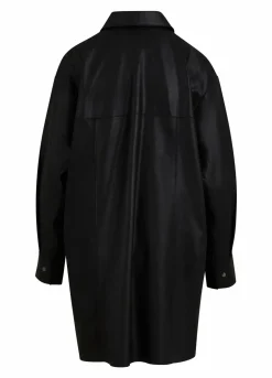 Long Leather Shirt