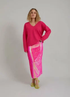 Long Sequin Skirt