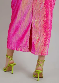 Long Sequin Skirt
