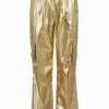 Metallic Cargo Pants