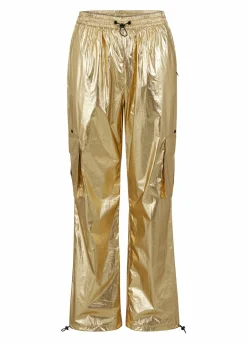Metallic Cargo Pants