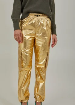 Metallic Cargo Pants