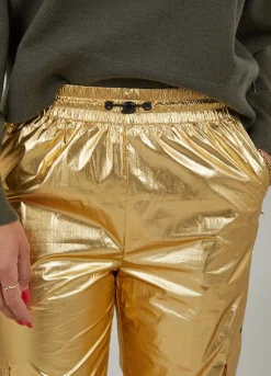 Metallic Cargo Pants