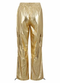 Metallic Cargo Pants