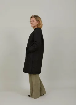 Nylon Coat With Anorak Pocket
