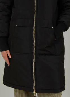 Nylon Coat With Anorak Pocket