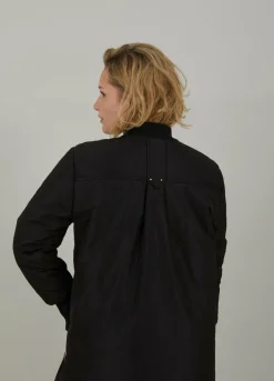 Nylon Coat With Anorak Pocket