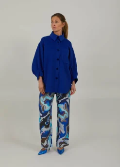 Overshirt With Puff Sleeves