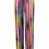 Pants In Faded Stripe Print