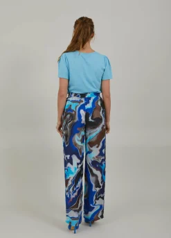 Pants In Flow Print