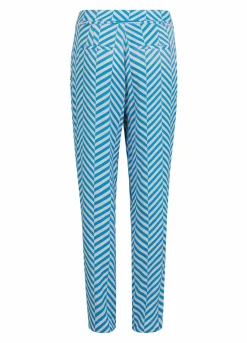 Pants In Heringbone Print